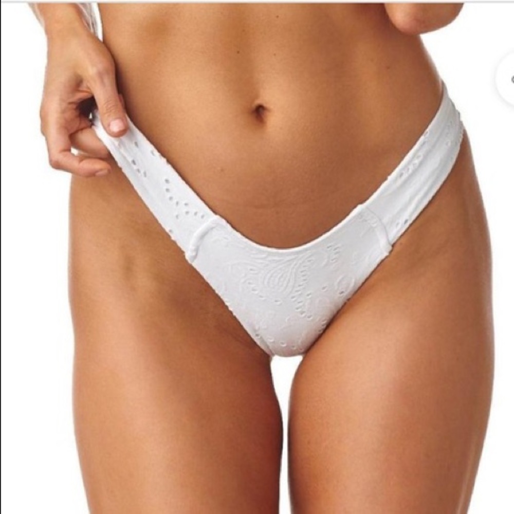 Montce white eyelet bikini bottom